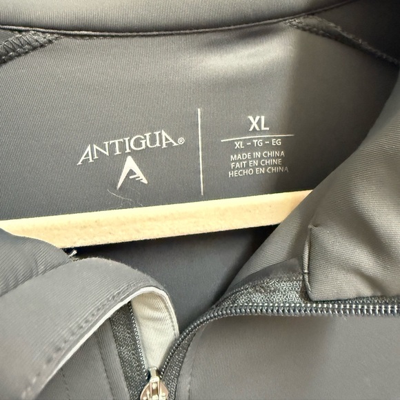 Antigua Grey TCU Quarter Zip Pullover - Picture 3 of 11